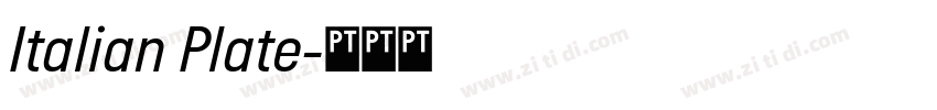 Italian Plate字体转换